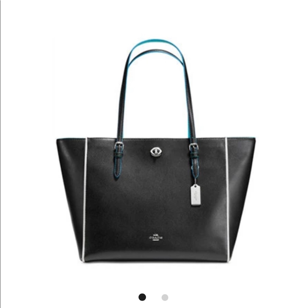 COACH Turnlock Tote In Edgestain Leather